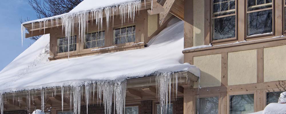 House with icicles