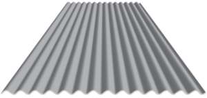 graphic of 7/8 corrugated roof