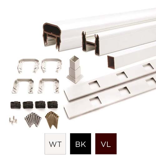 Trex Transcend® Railing – Horizontal Rail & Round Aluminum Baluster Kit With Color Guide